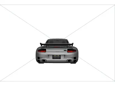 RUF RGT Low-poly 3D model