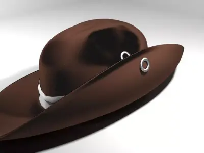 Hat - Slouch 3D model