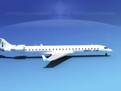 Bombardier CRJ900 Brit Air 3D model
