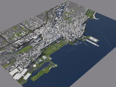 Chicago Downtown 2019 3D model
