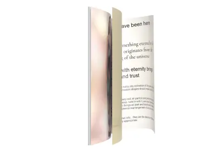 A4 magazine tabloid pages flipping Low-poly 3D model