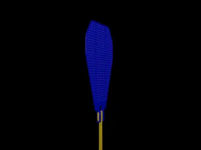 Fly Swatter Low-poly 3D model