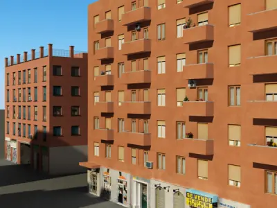 Building Collection 61-64 Low-poly 3D model