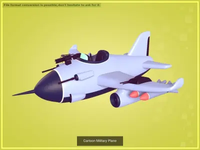 Cartoon Aircraft 3D Model Collection