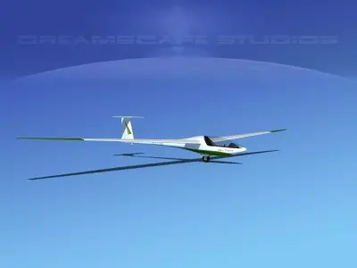 Glaser Dirks DG-200 15-metre Sailplane V06 3D model