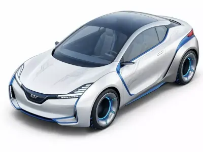 Futuristic Electric Vehicle EV Concept 3D model