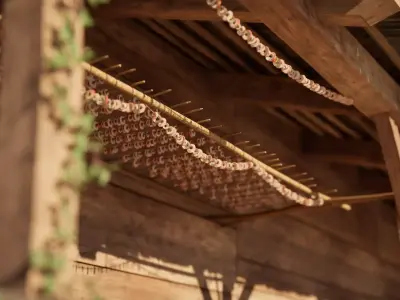 Apple rings preservation - dried and fresh Low-poly 3D model