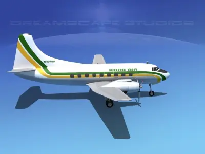 Martin 404 Kwin Air 3D model