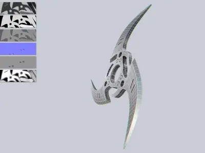 Shuriken Low-poly 3D model