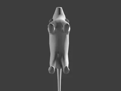 Lowpoly Dog 3D model Vray Ready Game Ready VR AR Ready Free low-poly 3D model