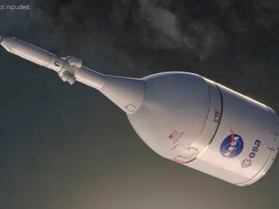 NASA Orion Crew Capsule with Service Module Simplified 3D model purchase