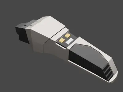 Star Trek TNG Phaser Free low-poly 3D model