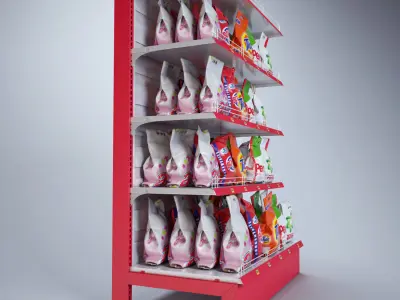 Mall Stand Set 03 3D model