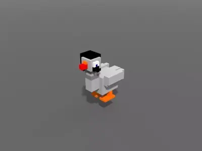 Voxel Emo Gosse Low-poly 3D model