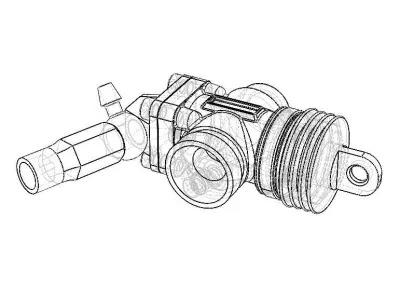 Nitro Engine Carburetor for Rc Cars 3D model