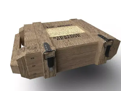 Military Box Low-poly 3D model