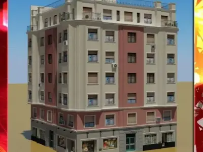 Building apartment - apartment 3D model