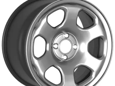 Generic steel rim  3D model