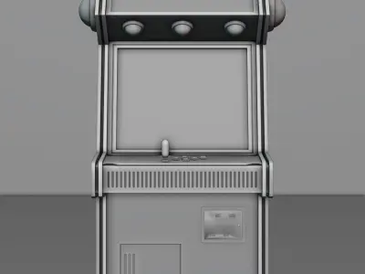 Game Arcade sc-fi Low-poly 3D model