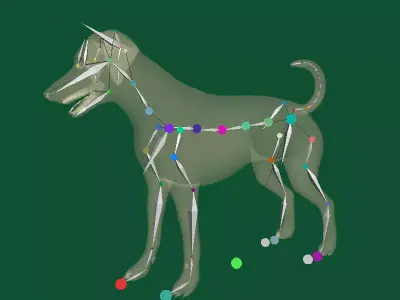 Doberman Dog Natural Breed Free low-poly 3D model