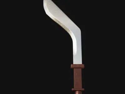 Spectral Shroud Haunting 3D Model Dagger for Digital Specters 3D model