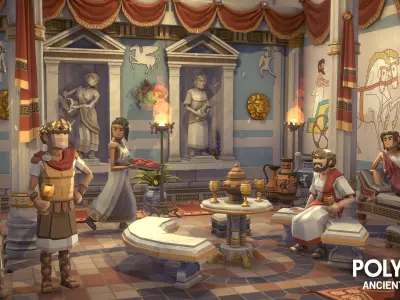 POLYGON - Ancient Empire Low-poly 3D model