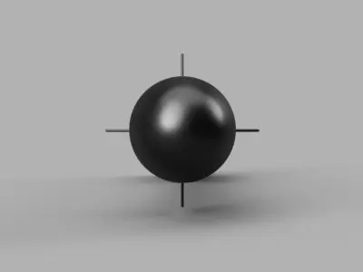 Hellfire missile without IR seaker head 3D model