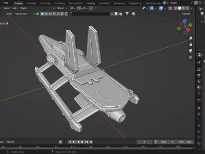 Spectre Stealth Boat 3D print model