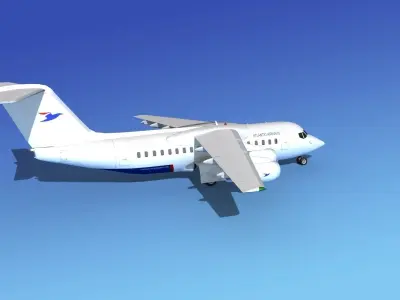 BAe 146-200 Atlantic Airways 3D model