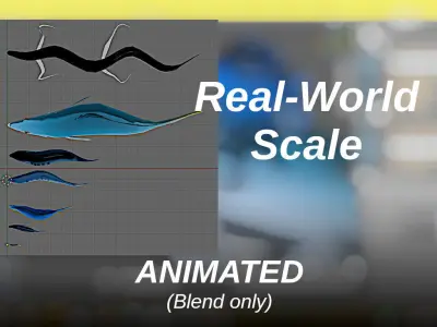 7 NPR Nile Fish 3D model