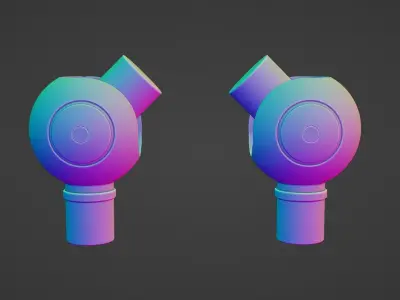 Robot joints 3D model