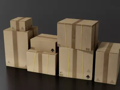boxes set 01 3D print model