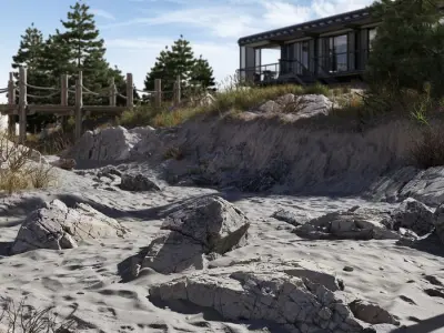  Small Wave Beach Rock Model 