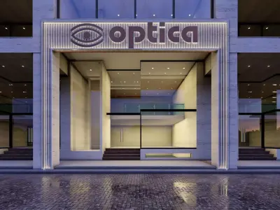 Commercial Building 3D Model 3D model