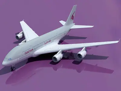 Qatar Airways 3D Model 3D model