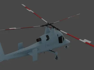K-MAX - The AERIAL TRUCK Helicopter - US Marines - Low-poly 3D model