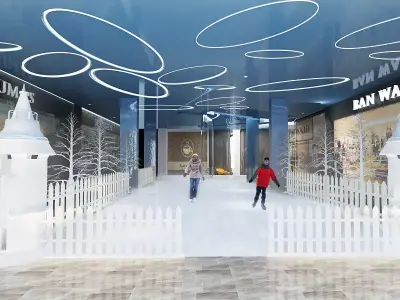 interior lobby 3D model