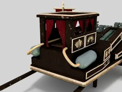 The Necromancer organ Low-poly 3D model