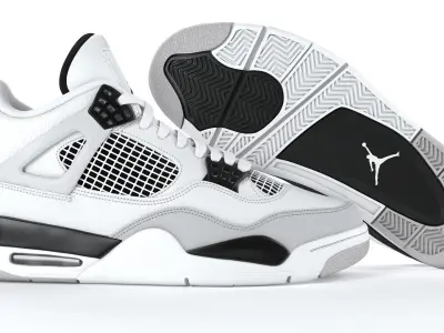 Jordan 4 Retro Military Black PBR 3D model
