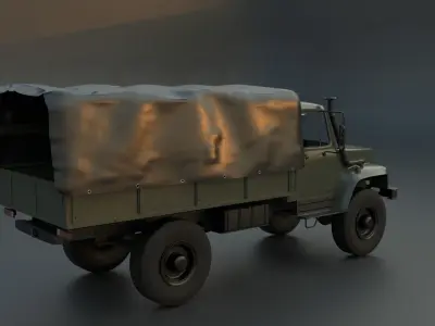 gaz truck 3D model