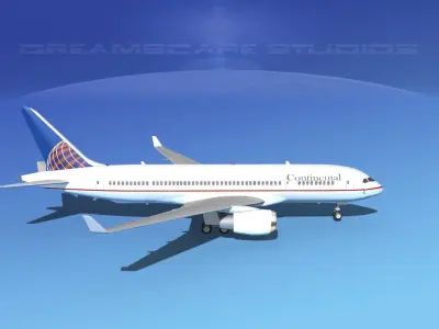 Boeing 787-8 Continental 3D model