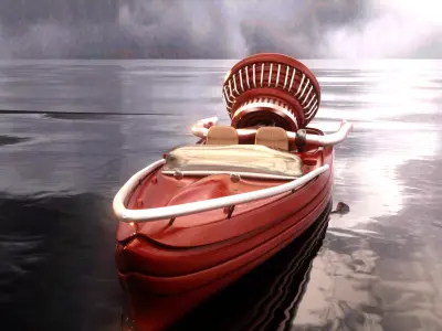 speed boat Free 3D model