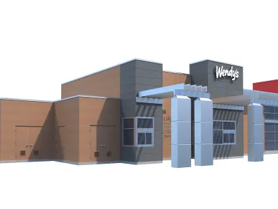 Retail-045 Wendys-003 3D model