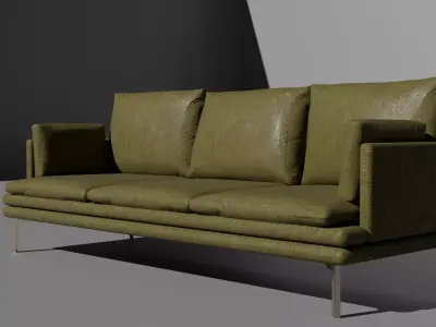 Ultra-high poly- sofa model  Free 3D model
