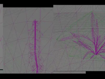 Aquariums Customizable Low-poly 3D model