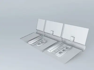 Luggage Compartments Set Free 3D model