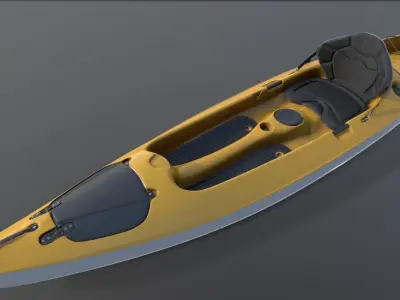 Kayak Realistic 3D model