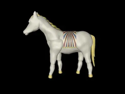circus horse 3D model