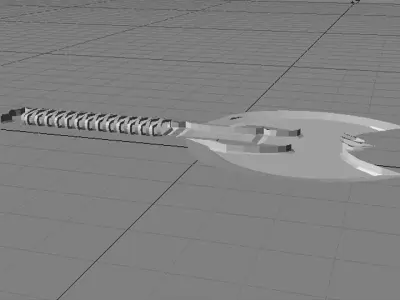 Battle Axe - Ninja Trowing Axe 3D model