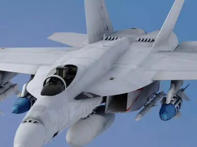  F-18 SuperHornet 3D model